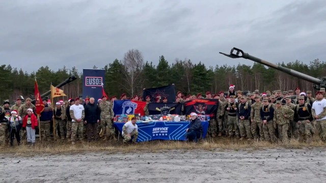 Soldiers collect toys for host nation children at GTA march
