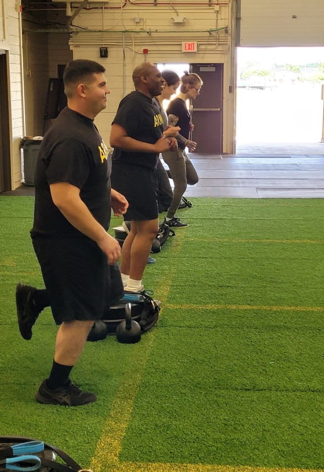 Fort Drum Soldiers practice efficient running techniques with H2F program