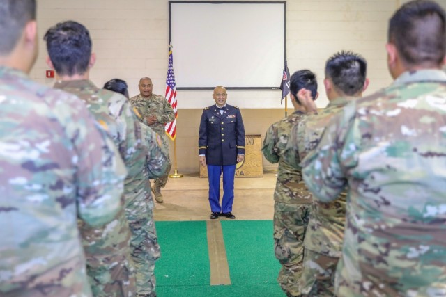 Hawaii Army National Guard Chief Warrant Officer 5 Curtis Hiyane Promotion