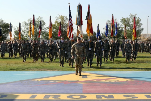 1st Armored Division change of command ceremony 2022
