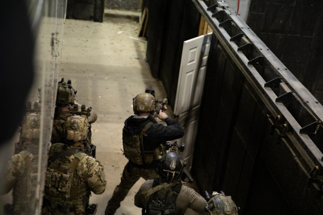 Shadows in the night; Polish, German SOF train with U.S. Special Forces