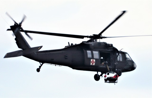 UH-60 Black Hawk crew training at Fort McCoy
