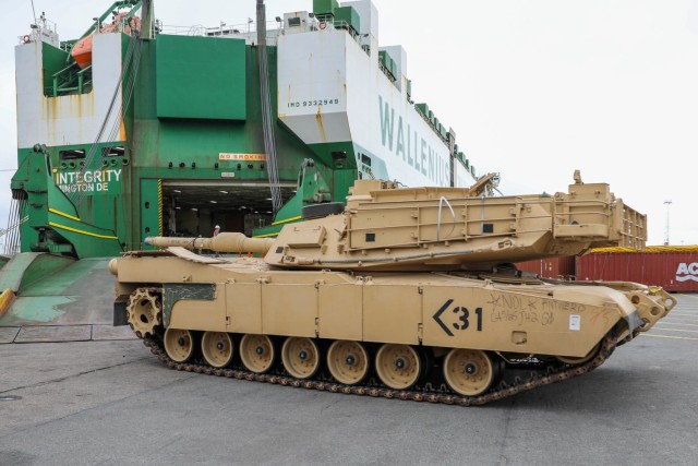 Equipment from 3rd Armored Brigade Combat Team arrives in Antwerp