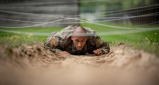 Competitors participate in warrior tasks during the 2022 National Guard Bureau Region 2 Best Warrior Competition May 17-20, 2022, at Camp Dawson, Kingwood, West Virginia. Regional winners from across the nation advanced to the national competition in Tennessee July 25-29. (U.S. Army National Guard photo by Edwin L. Wriston)