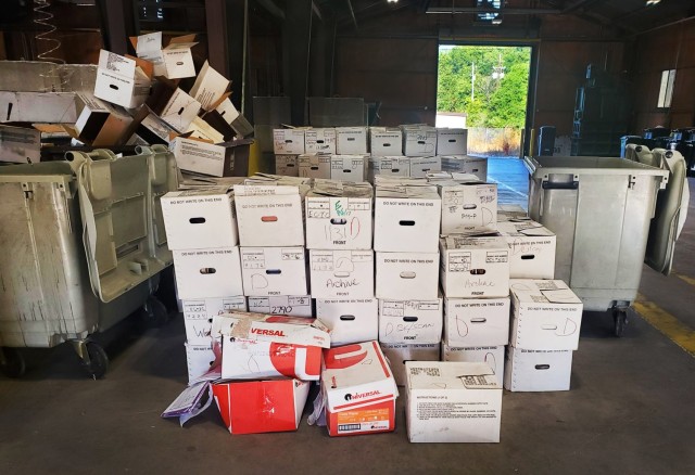 Fort Knox Recycle Center helps West Virginia Army Corps of Engineers with big project