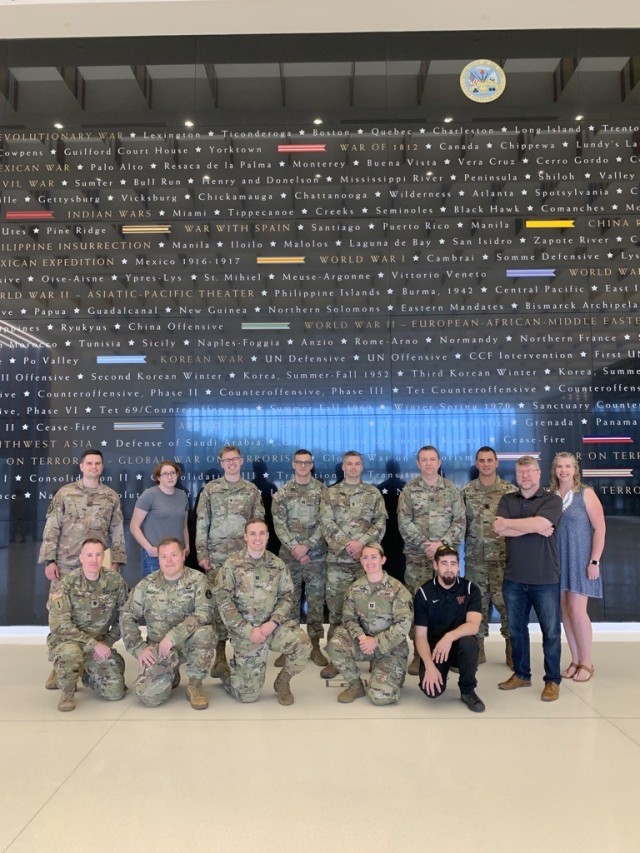 Civilian and military staff members from the Joint Task Force-National Capital Region and U.S Army Military District to attended a leadership professional development event at the National Museum of the United States Army, Fort Belvoir, Virginia, July 15, 2022.