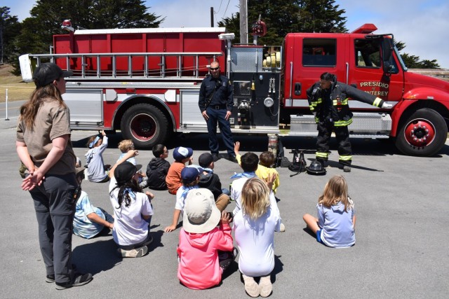 Presidio of Monterey Fire Department trains Cub Scouts in fire safety