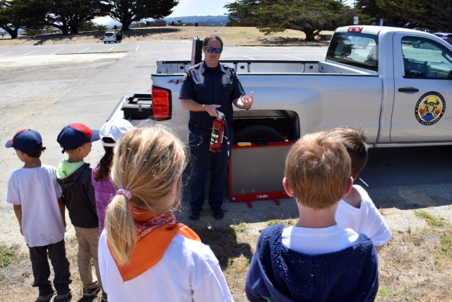 Presidio of Monterey Fire Department trains Cub Scouts in fire safety