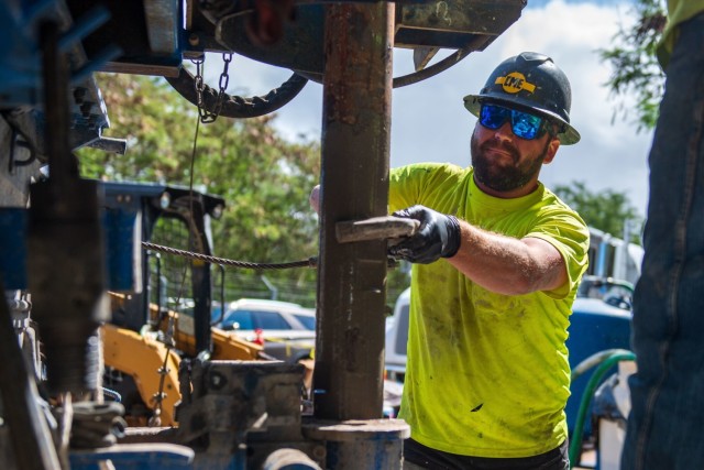NAVFAC establishes groundwater monitoring wells