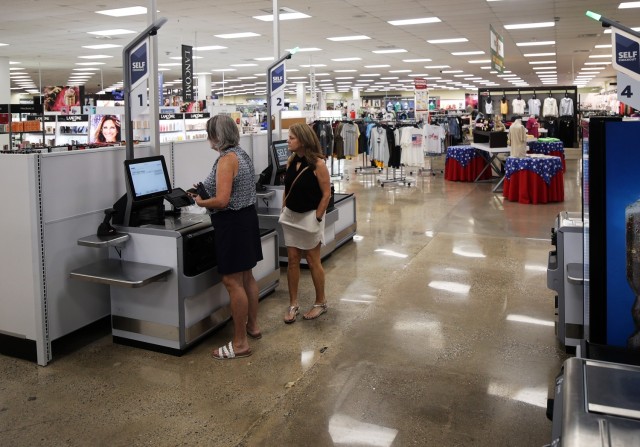 Fort Knox Main Exchange opens four self-checkout lanes for customers