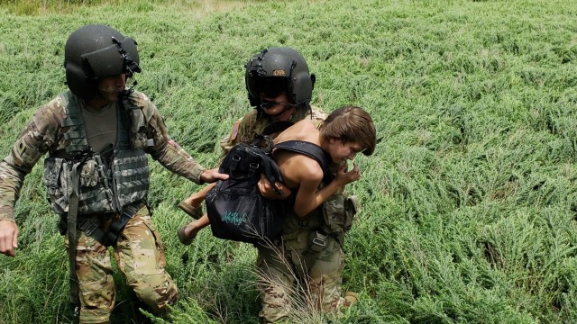 Kentucky National Guard Soldiers and Airmen aided in flood relief efforts in response to a declared state of emergency in eastern Kentucky in late July 2022. 