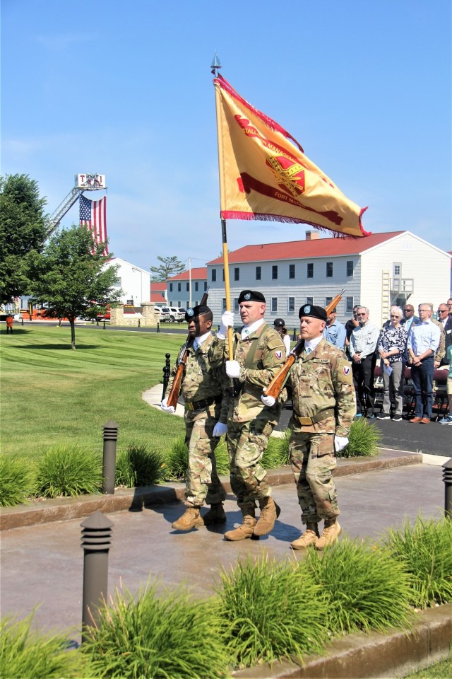 Color Guard at Fort McCoy Garrison Change of Command ceremony