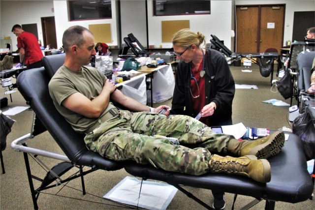 Blood drive at Fort McCoy