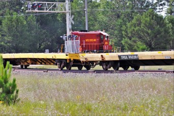 Photo Essay: Fort McCoy LRC rail specialists move railcars following special rail operation