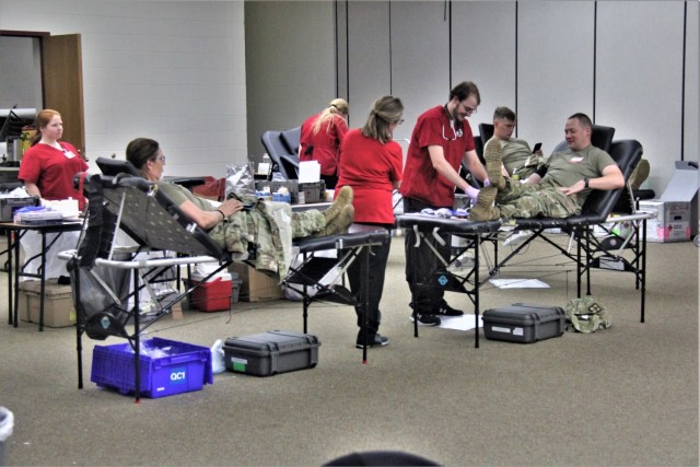 Blood drive at Fort McCoy