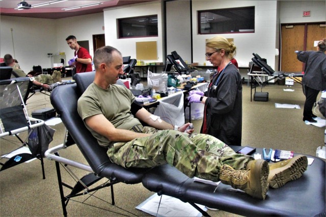 Blood drive at Fort McCoy