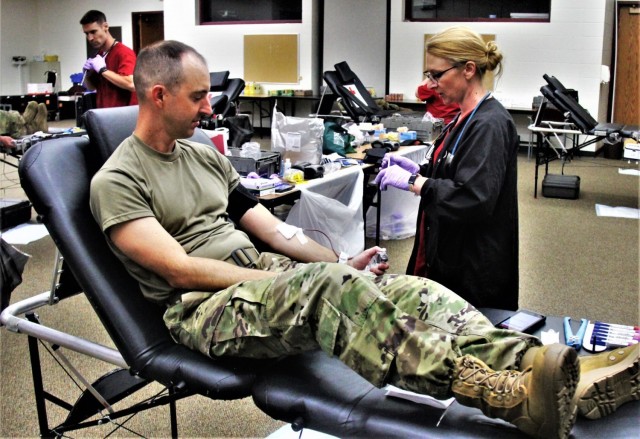 Blood drive at Fort McCoy