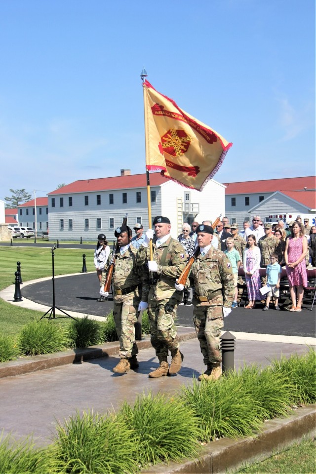 Color Guard at Fort McCoy Garrison Change of Command ceremony