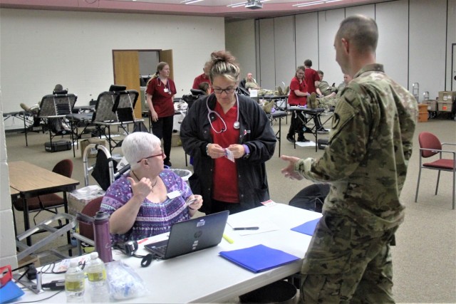 Blood drive at Fort McCoy