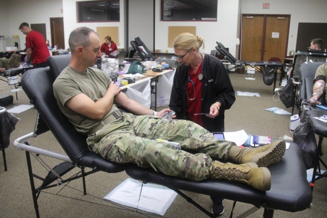 Blood drive at Fort McCoy