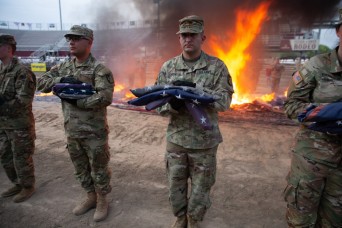 Utah National Guard supports the 24th annual Spanish Fork Flag Retirement Ceremony