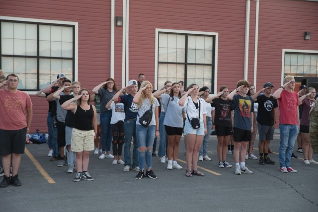 Freedom Academy delegates arrive at Camp Williams