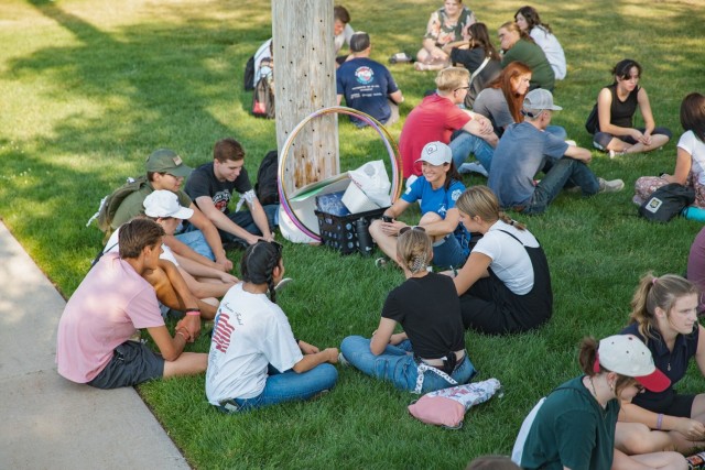 Freedom Academy delegates arrive at Camp Williams