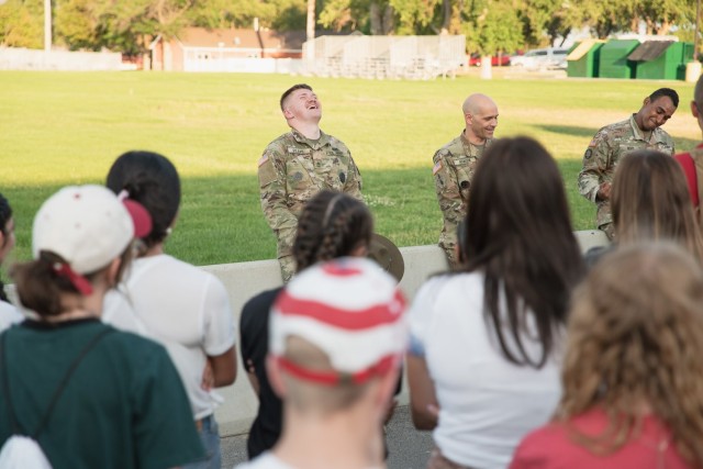 Freedom Academy delegates arrive at Camp Williams