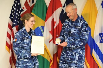 USASAC liaison officer recognized for service