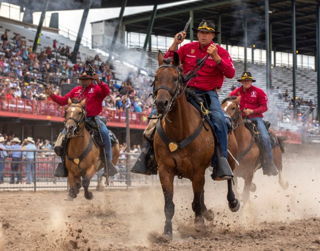 Red, White, and Pew Pew Pew: 1ID CGMCG Takes Aim at Cheyenne Frontier Days