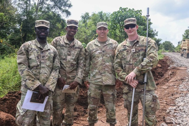 Soldiers from the 130th Engineer Brigade support Garuda Shield 22