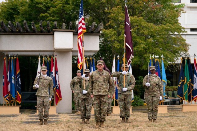 Taking command of troops