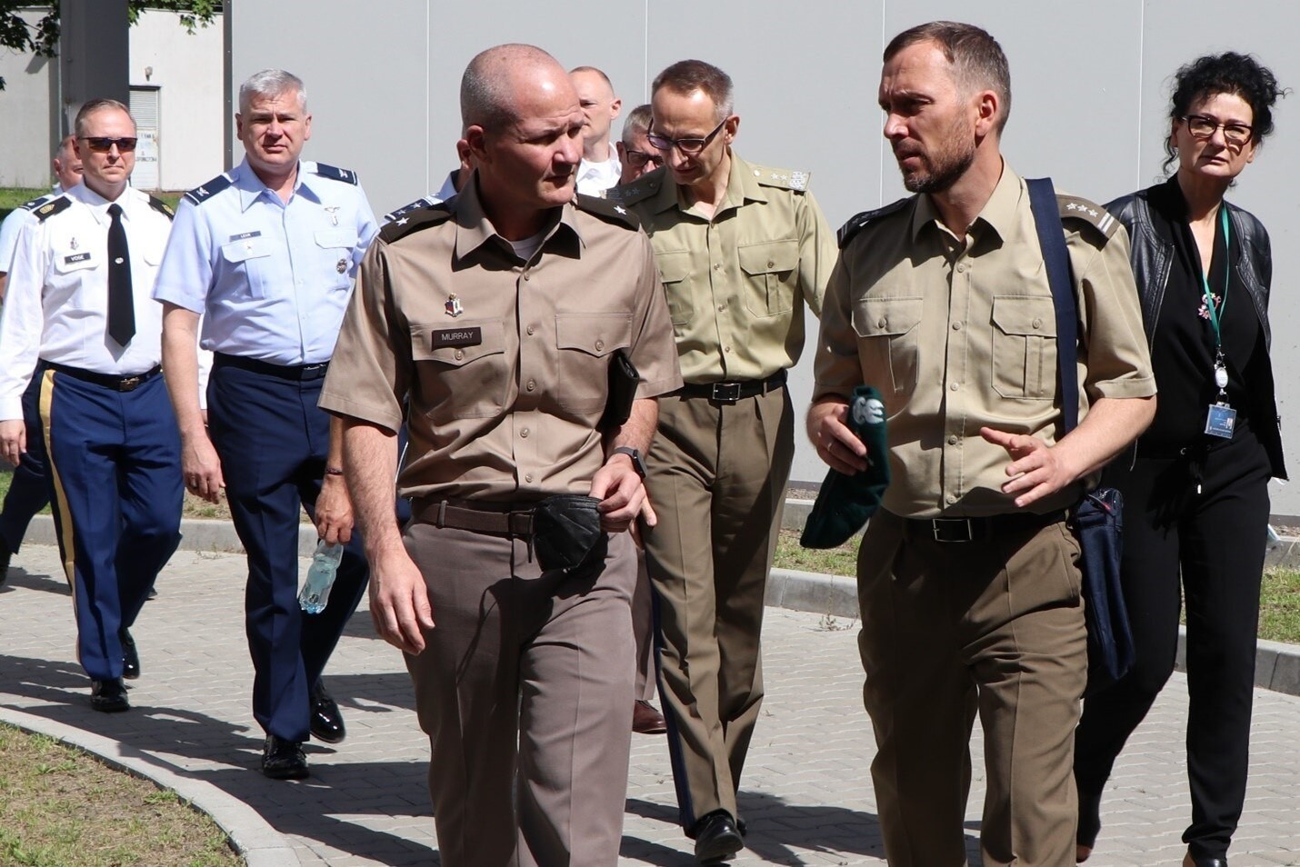 Polish Col. Artur Bachta, WIM Chief Operating Officer (right), shares with U.S. Army Europe and Africa Command Surgeon Brig. Gen. Clinton Murray the trauma center capabilities at the Polish Military Institute of Medicine in Warsaw, Poland, 29 July, 2022. (Photo Credit: U.S. Army Sgt. April Benson)
