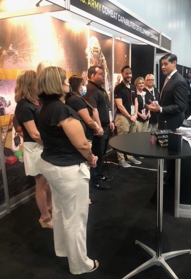 Deputy Undersecretary of the Army, Mario Diaz, attended the LULAC National Convention and Exposition. He spoke to the U.S. Army Combat Capabilities Development Command C5ISR Center team about the importance of recruiting the world’s top talents in support of the U.S. Army. 