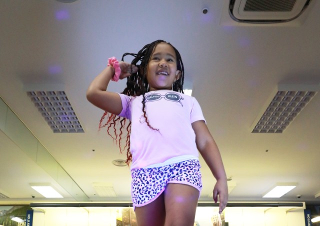 Camp Zama community members model back-to-school clothes at all-ages fashion show