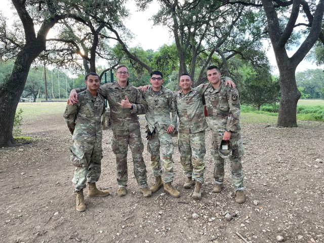 Staff Sgt. Joshua Lorber and teammates during the 2022 AFC Best Squad Competition. 