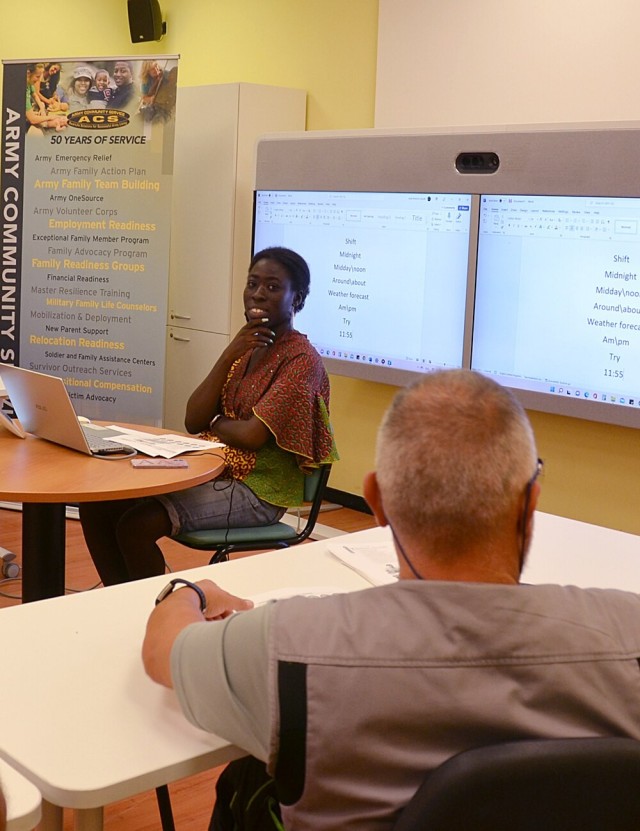 ACS offers English as a Second Language to local Italian workers