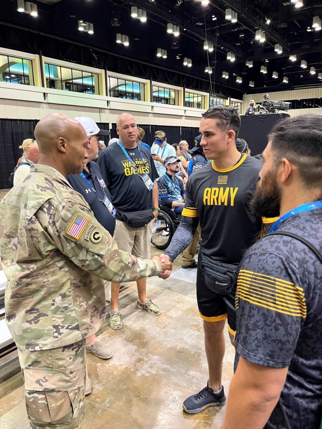 MEDCoE commanding general helps TRADOC support athletes during the 2022 DoD Warrior Games