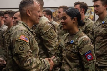 Fort Bragg, NC – An 82nd Airborne Division Sustainment Brigade Paratrooper’s perseverance pays off when faced with adversity during the Expert Soldier B...