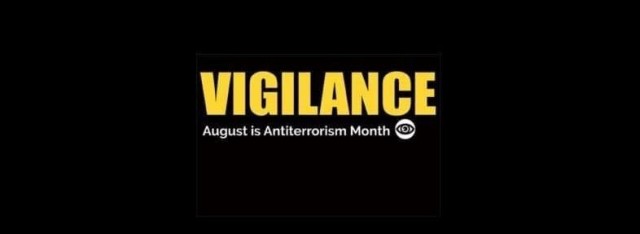 August is Antiterrorism Awareness Month