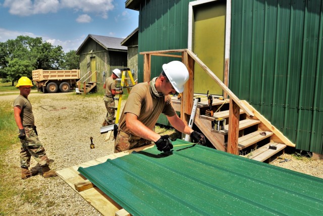 Troop project work at Fort McCoy&#39;s Tactical Training Base Courage