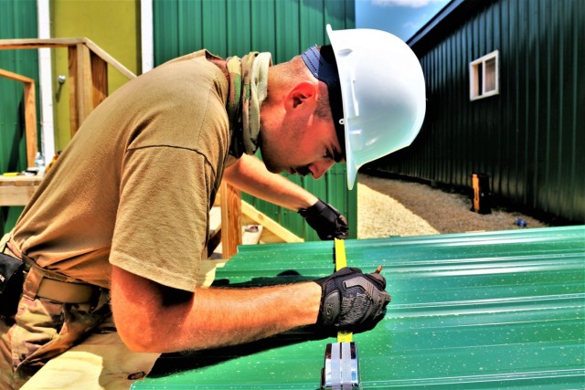 Troop project work at Fort McCoy&#39;s Tactical Training Base Courage