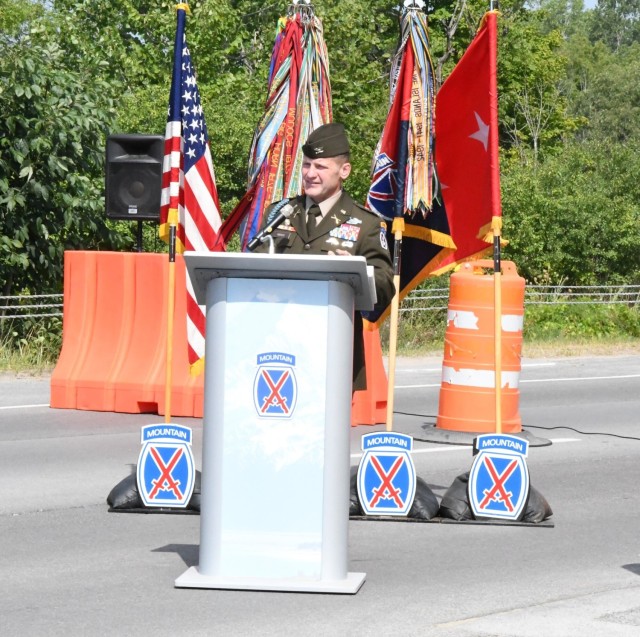 Fort Drum gate memorialization honors service and legacy of a modern 10th Mountain Division patriarch
