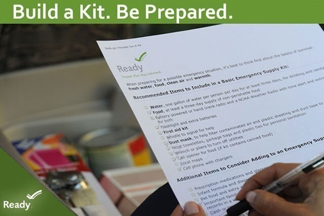 PREPARE TO PROTECT: Commissary shoppers can purchase the items needed for their survival kits and save nearly 25% at checkout