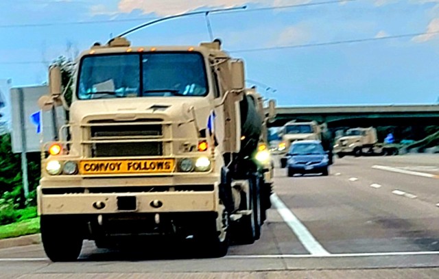 August 2022 convoy to Fort McCoy