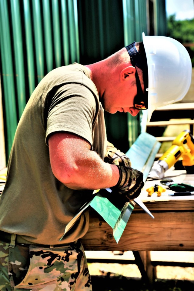 Troop project work at Fort McCoy&#39;s Tactical Training Base Courage