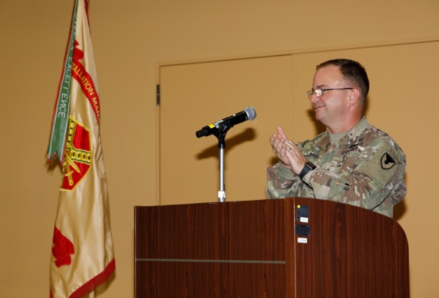 Col. Christopher L. Tomlinson, commander of U.S. Army Garrison Japan, provides remarks during a graduation ceremony for the summer internship program at Camp Zama, Japan, Sept. 1, 2022. This year&#39;s program had the largest participation in its nine-year history with 23 students, 11 universities and 19 workplaces participating.