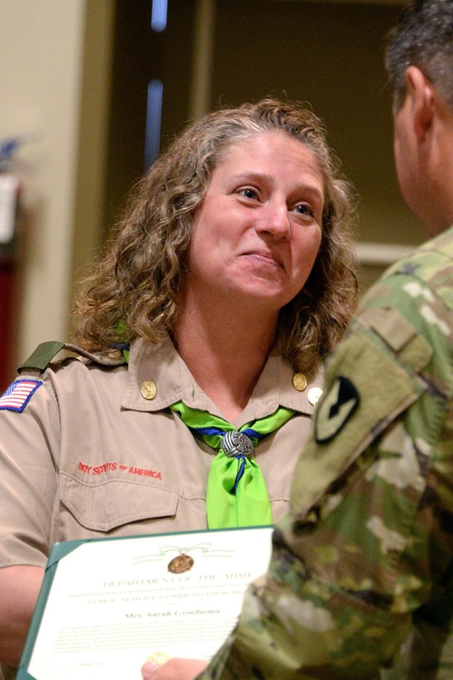 BSA Scoutmaster recognized at in-person community update