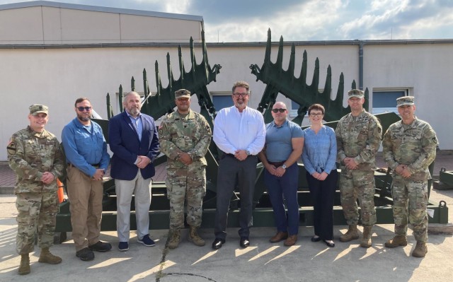 Army Sustainment Command LOGCAP, AIM executive leaders visit APS-2 site in Mannheim