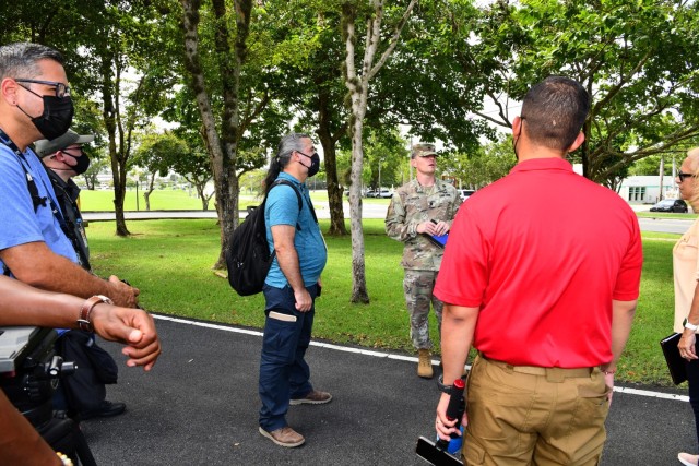 The exercise concluded with a real press conference with the participation of local media that included WAPA-TV – local Channel 4 and two main newspapers, El Nuevo Dia and Primera Hora. Acting Fort Buchanan Garrison Commander Lt. Col. Brian...
